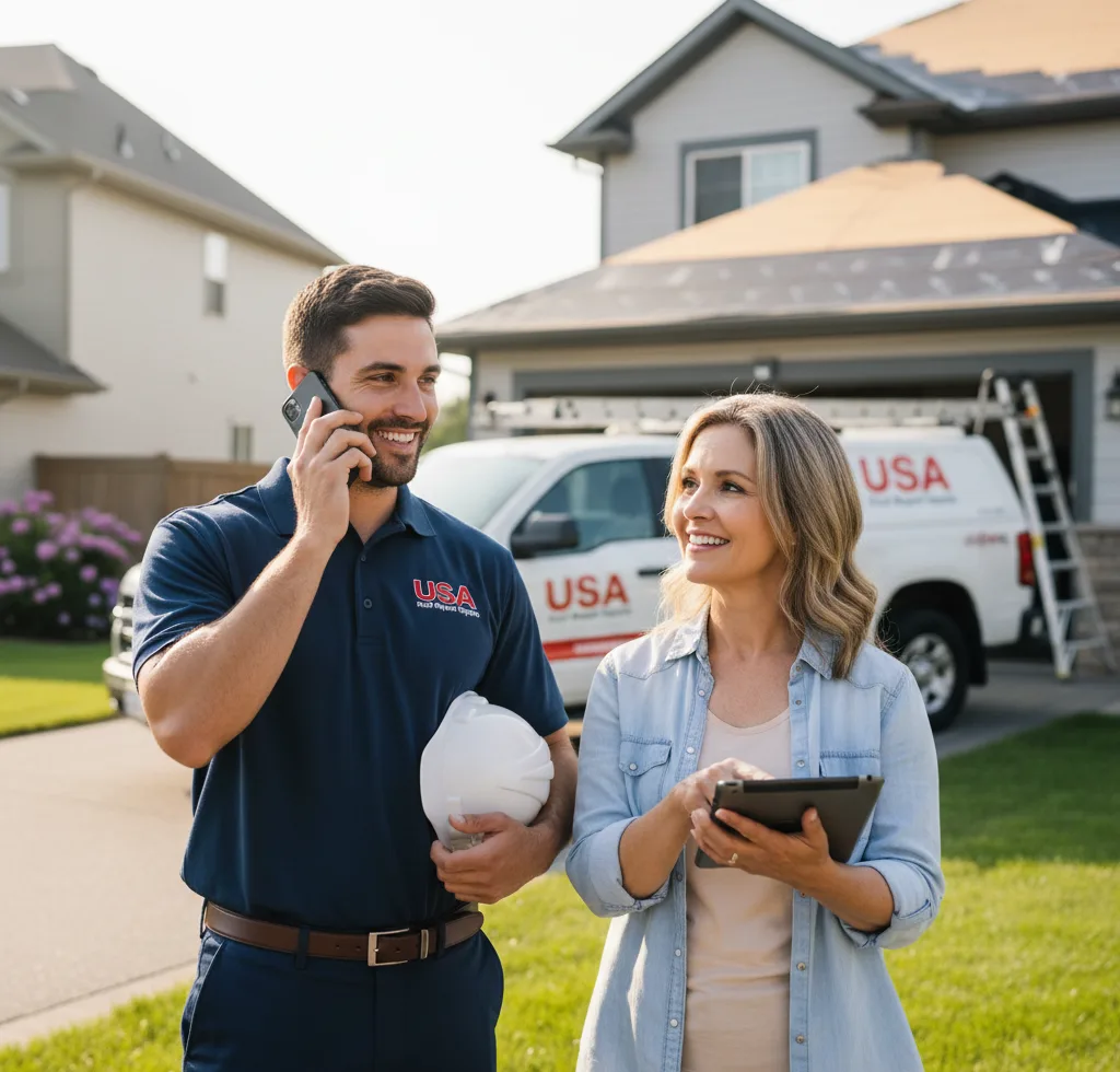 USA Roof Repair Experts customer support in Goshen